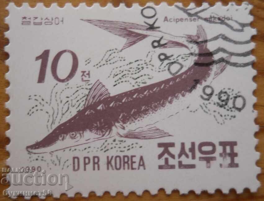 Северна Корея "Фауна - риби" - 1990 г