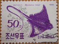 Северна Корея "Фауна - риби" - 1990 г