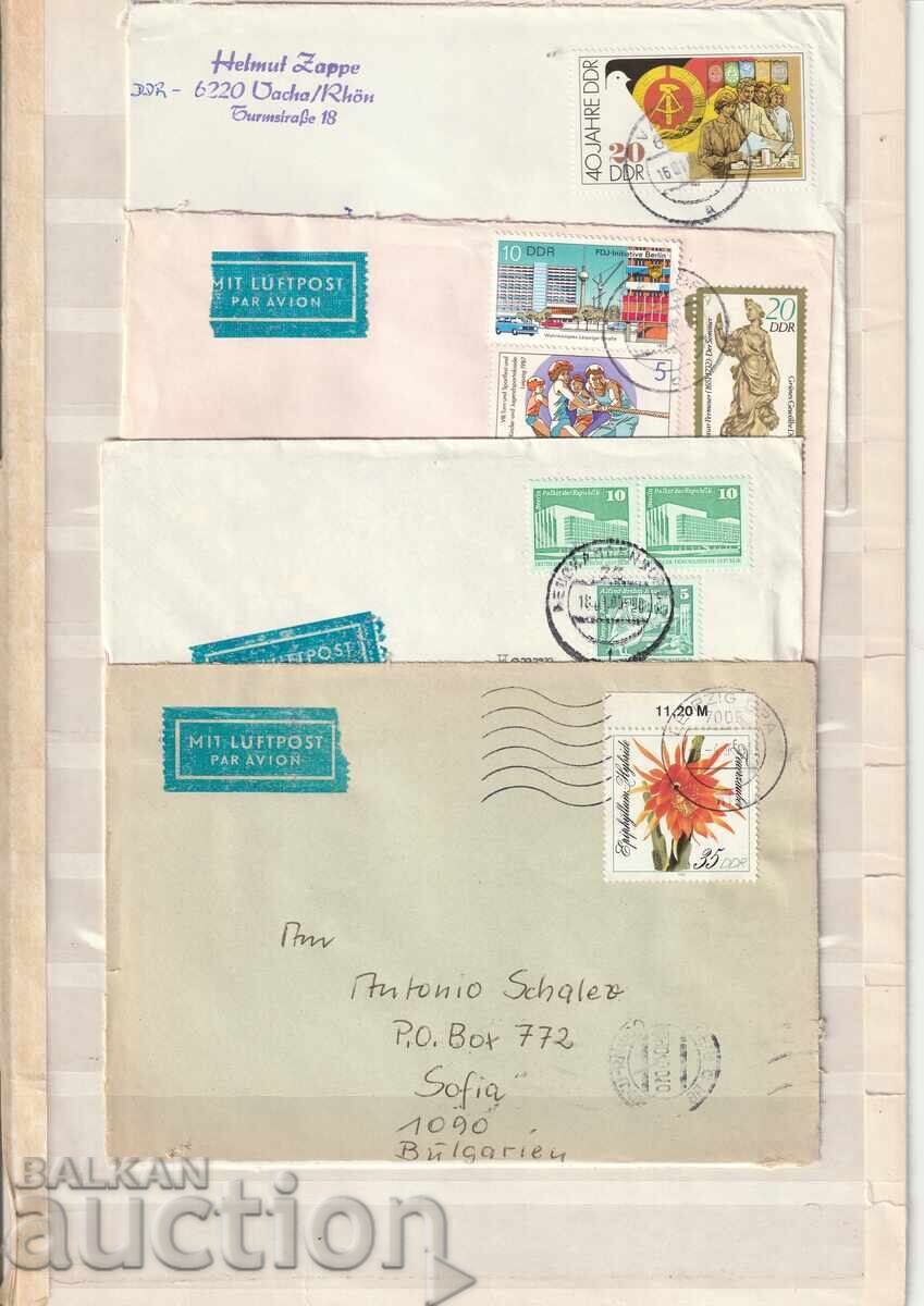 GDR - Ταξιδεμένα Τραμ - 4 τμχ