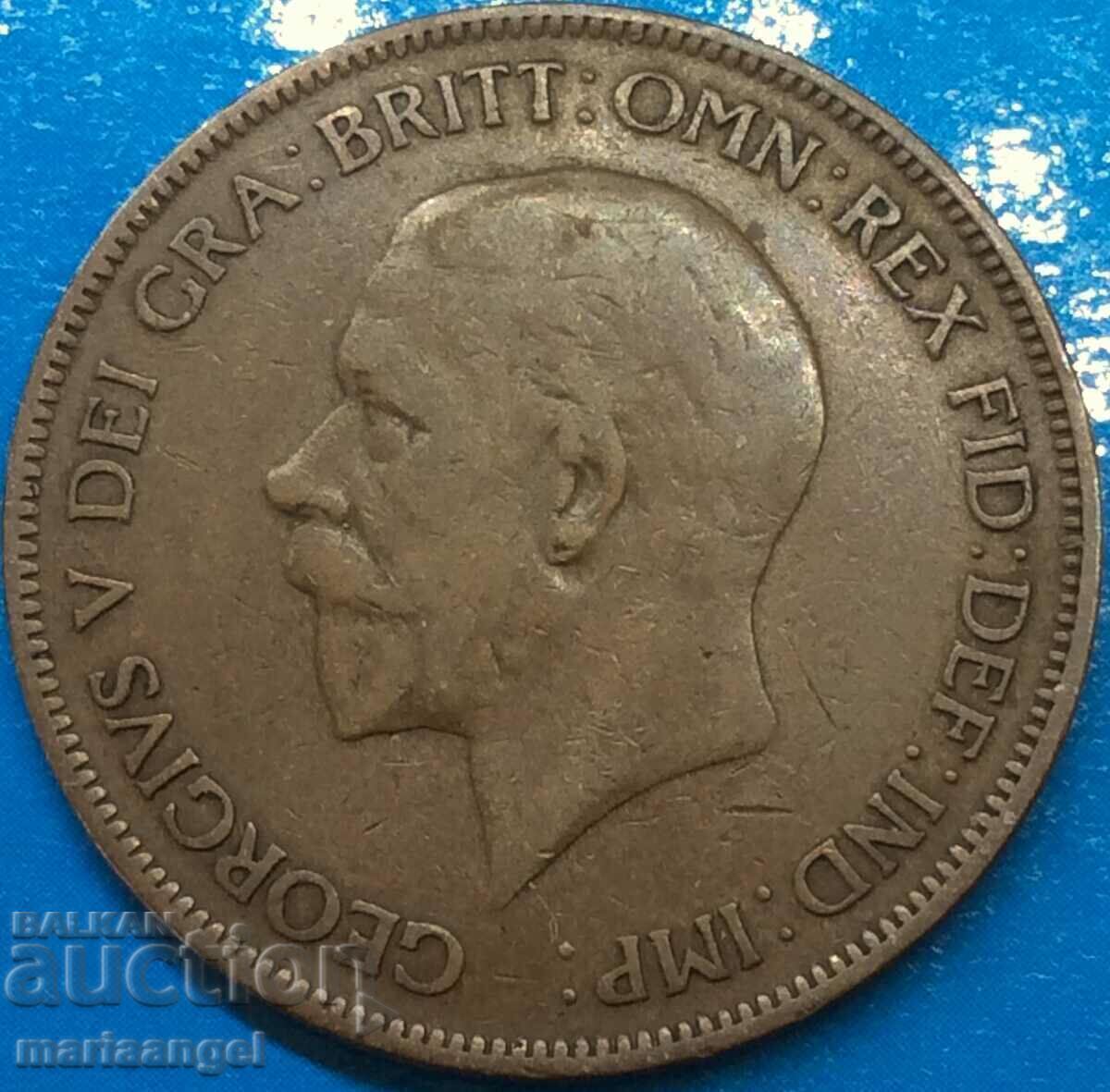 Παράδοση Μεγάλη Βρετανία 1 Penny 1931 George V 30mm Χάλκινο