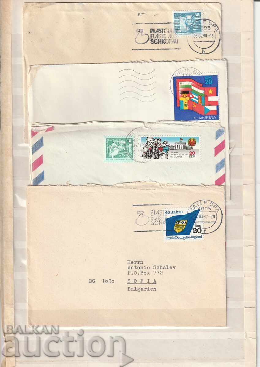 GDR - Ταξιδεμένα Τραμ - 4 τμχ