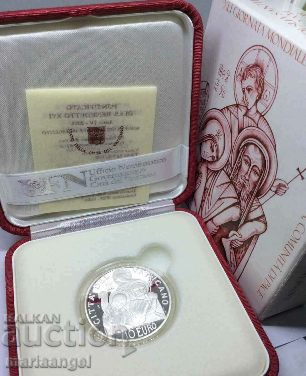 Delivery of €10 2008 Vatican Benedict XVI UNC PROOF silver Delivery of €10 2008 Vatican Benedict XVI UNC PROOF silver