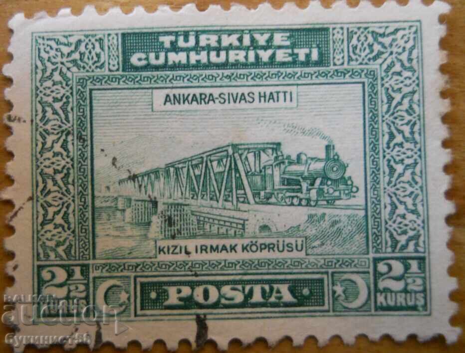 Turkey "Turkish Railway" - 1928