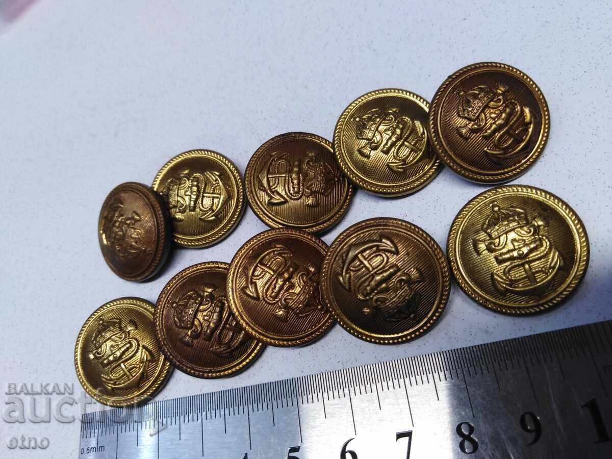 10 τμχ. 23mm. ΒΑΣΙΛΙΚΑ ΝΑΥΤΙΚΑ ΚΟΥΜΠΙΑ, στολή, Α. ΣΤΙΛΙΑΝΟΦ - 6