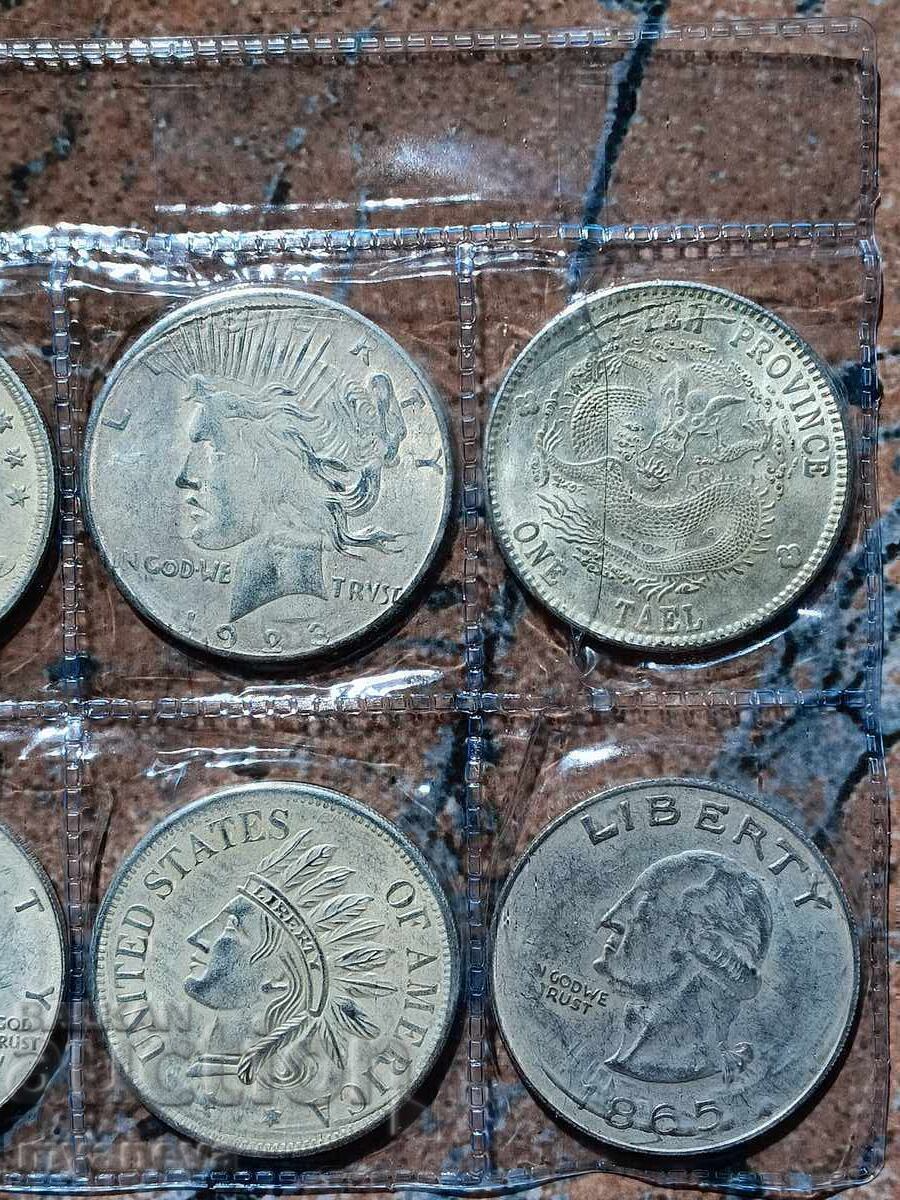 Licitație Set de 8 monede americane