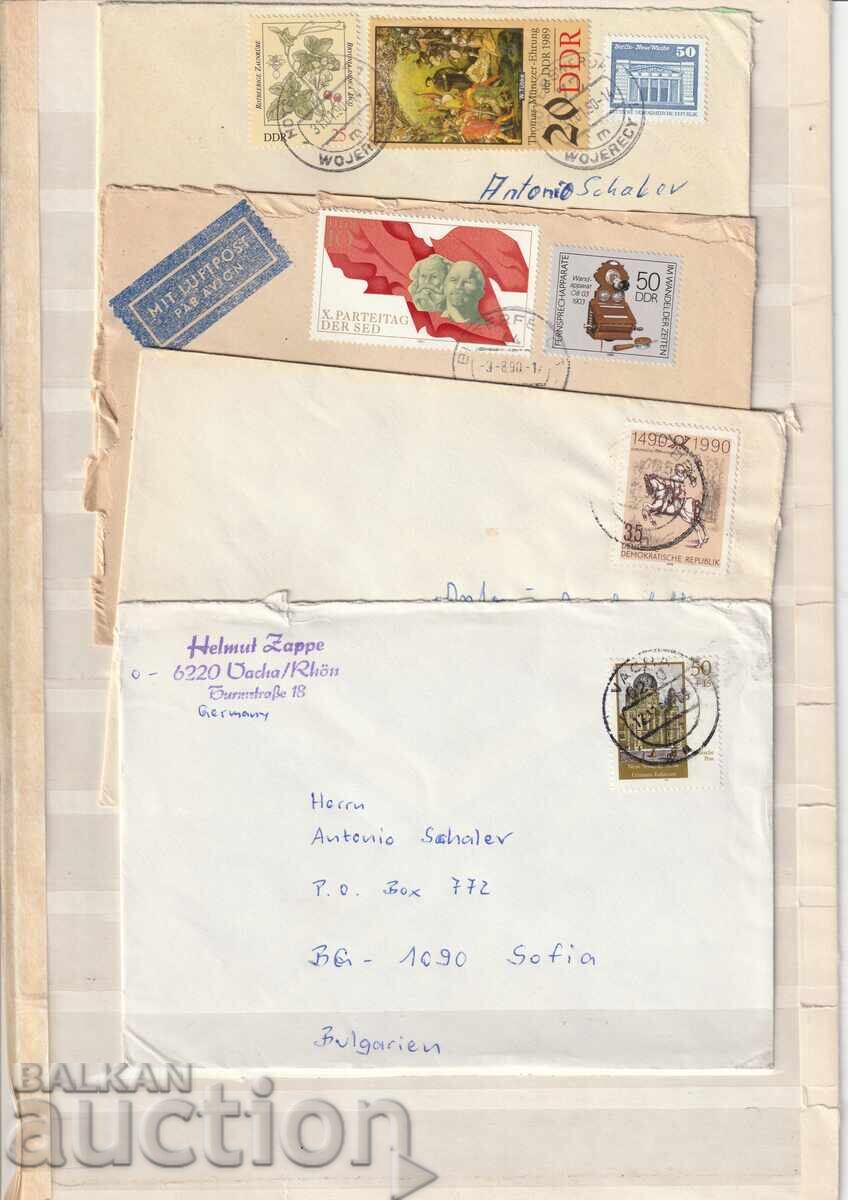 GDR - Ταξιδεμένα Τραμ - 4 τμχ