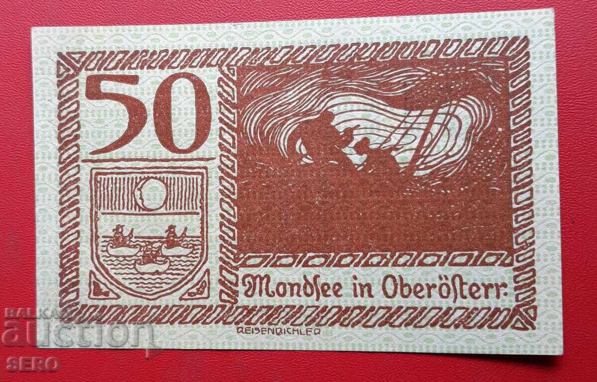 Τραπεζογραμμάτιο-Αυστρία-Άνω Αυστρία-Μοντσί-50 χέλερ 1920 με τιμή 1.20 BGN | € 0.61 Τραπεζογραμμάτιο-Αυστρία-Άνω Αυστρία-Μοντσί-50 χέλερ 1920 με τιμή 1.20 BGN | € 0.61