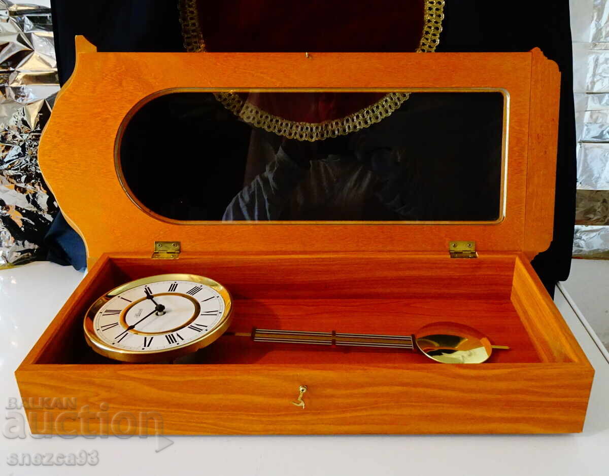 German wall clock with pendulum, melodic gongs - 5