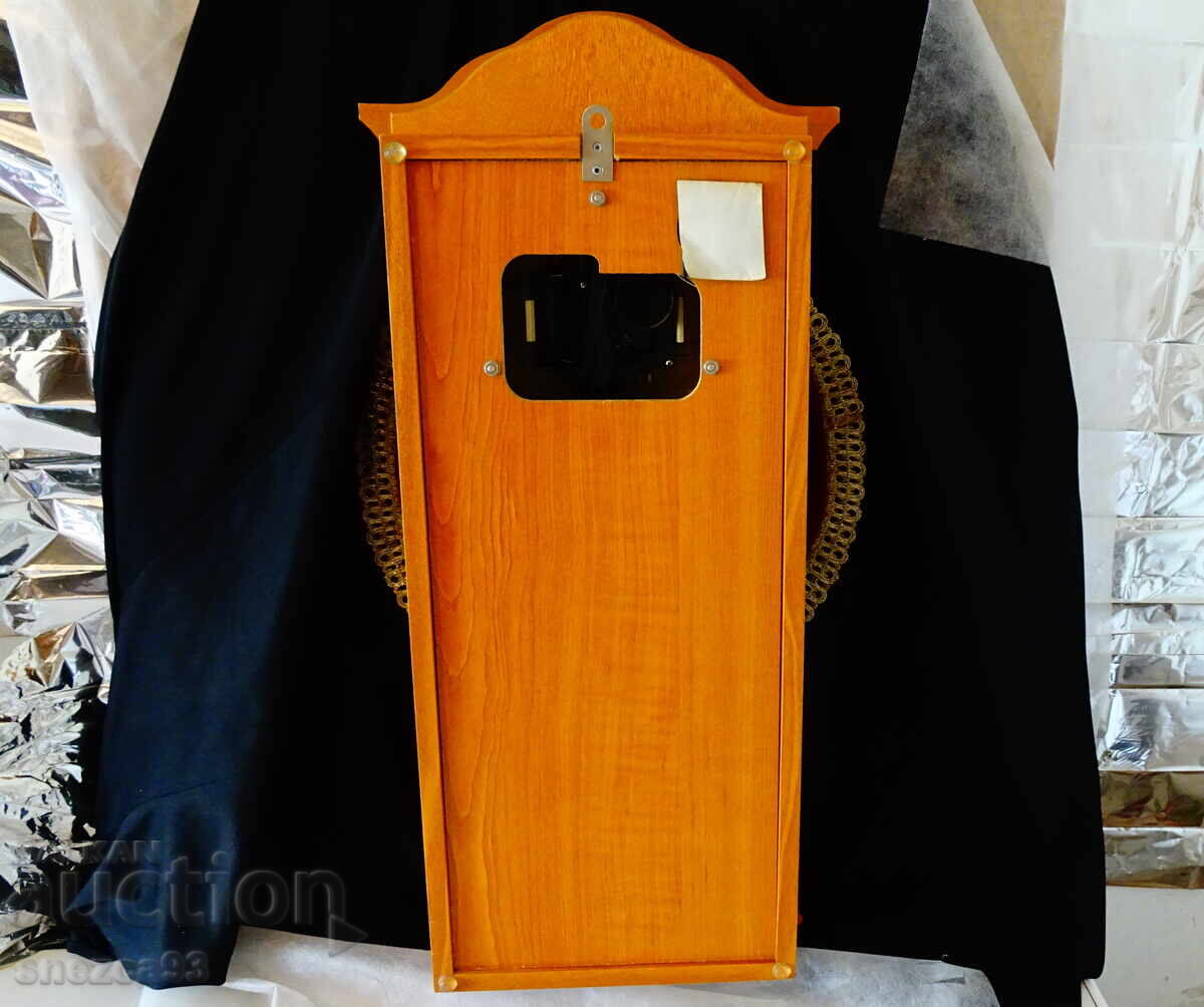 German wall clock with pendulum, melodic gongs - 7