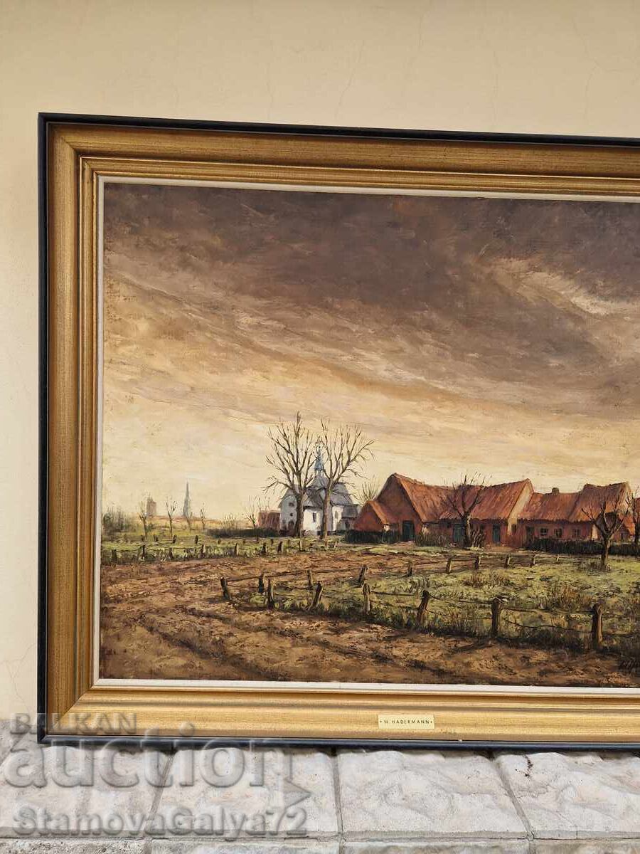 Delivery of Huge Masterful Original Painting Oil on Canvas