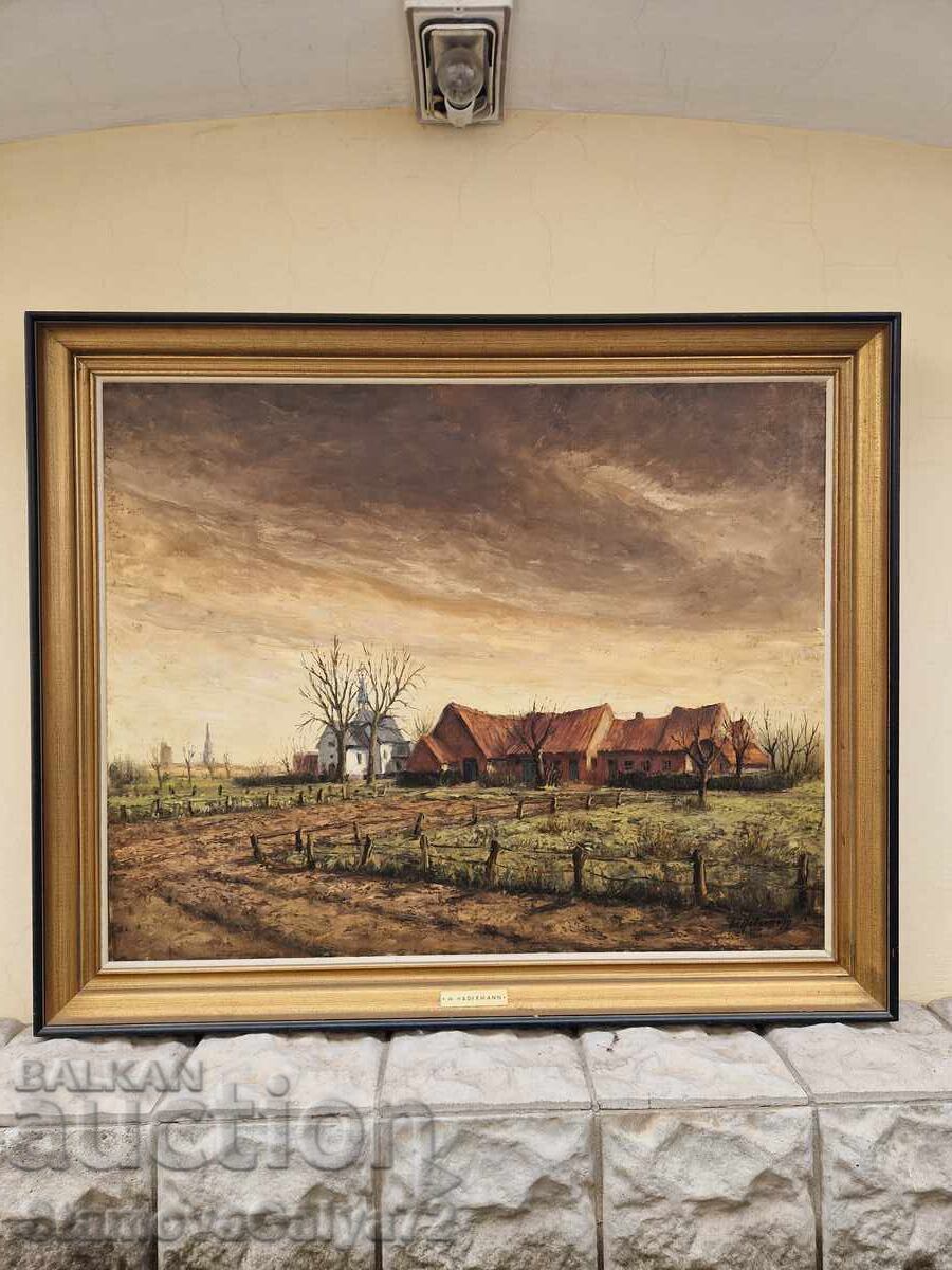 Huge Masterful Original Painting Oil on Canvas