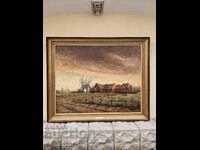 Huge Masterful Original Painting Oil on Canvas