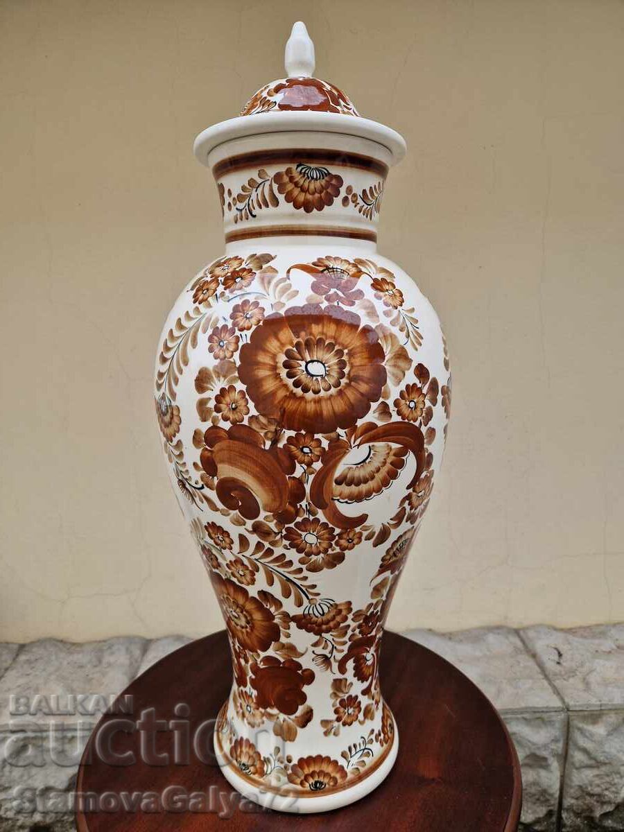 Δημοπρασία Σπάνια τεράστια πορσελάνινη αγγειοθήκη-ουρνά