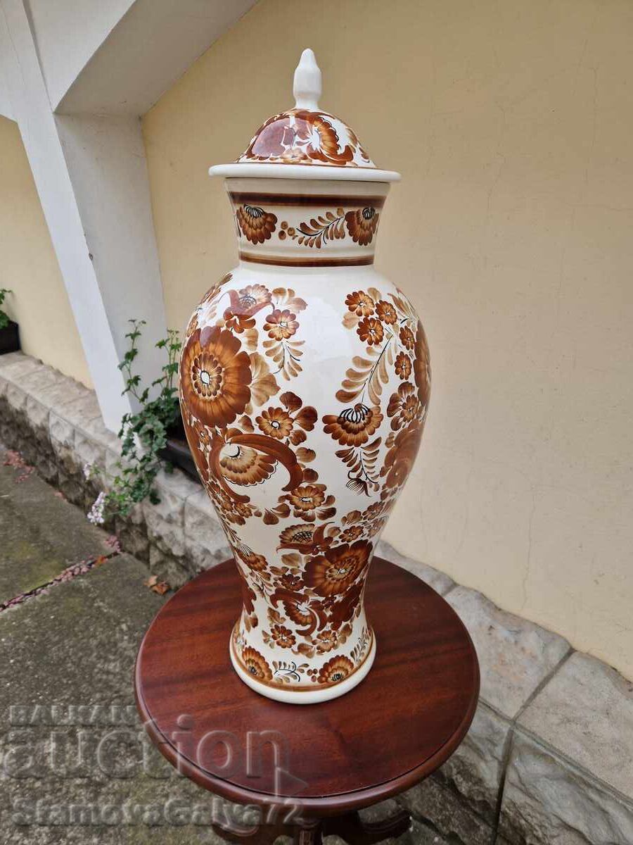 Σπάνια τεράστια πορσελάνινη αγγειοθήκη-ουρνά - 5
