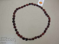 Colier cerc pentru femei din chihlimbar baltic premium