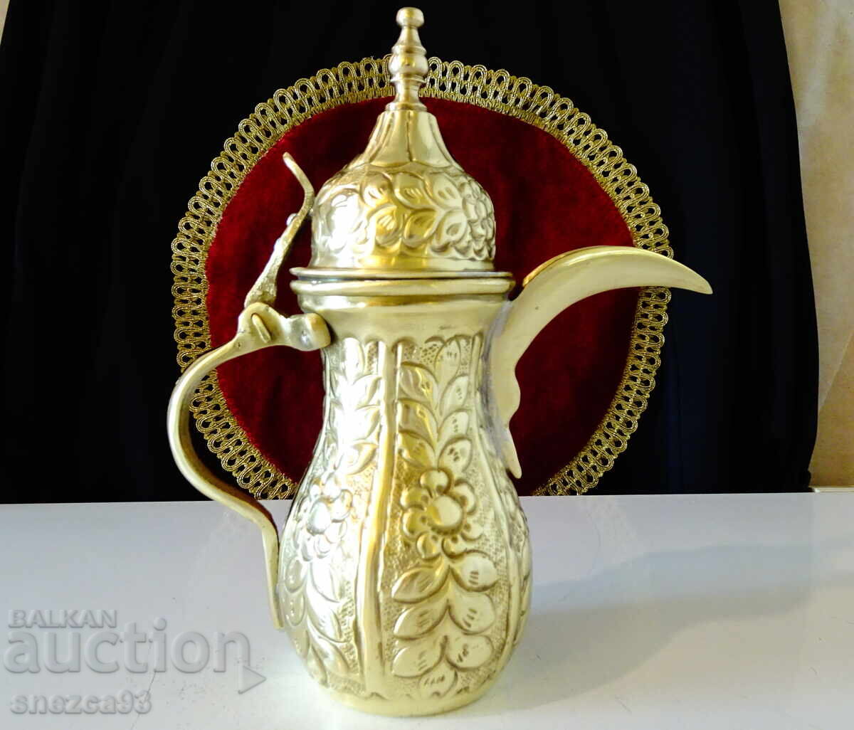 Αραβική μπρούτζινη κανάτα καφέ, τζέζβε, Dallah, σφραγίδα τεχνίτη - 5 Αραβική μπρούτζινη κανάτα καφέ, τζέζβε, Dallah, σφραγίδα τεχνίτη - 5