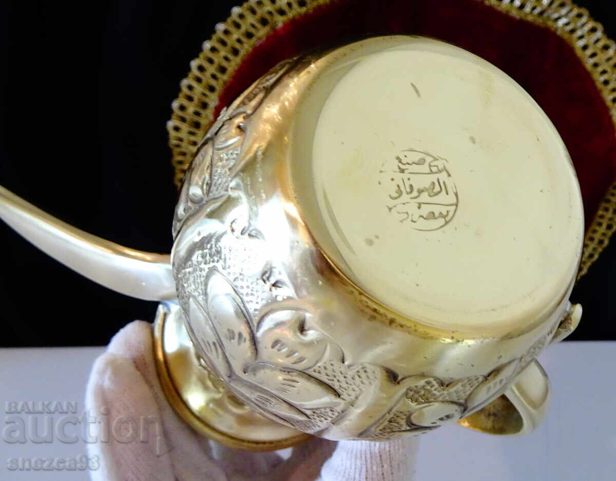 Αραβική μπρούτζινη κανάτα καφέ, τζέζβε, Dallah, σφραγίδα τεχνίτη - 7 Αραβική μπρούτζινη κανάτα καφέ, τζέζβε, Dallah, σφραγίδα τεχνίτη - 7