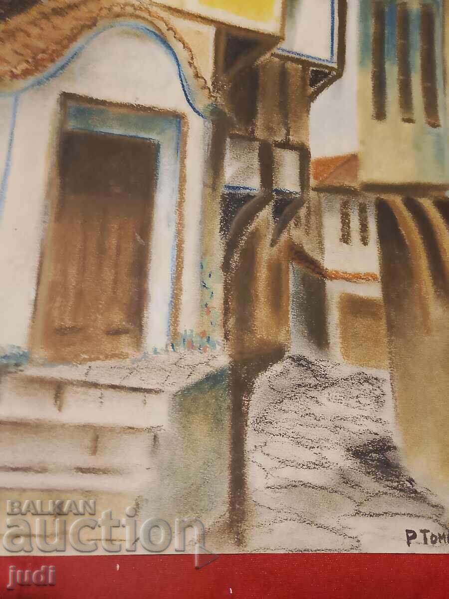 Auction  R. Tomov Pastel Painting