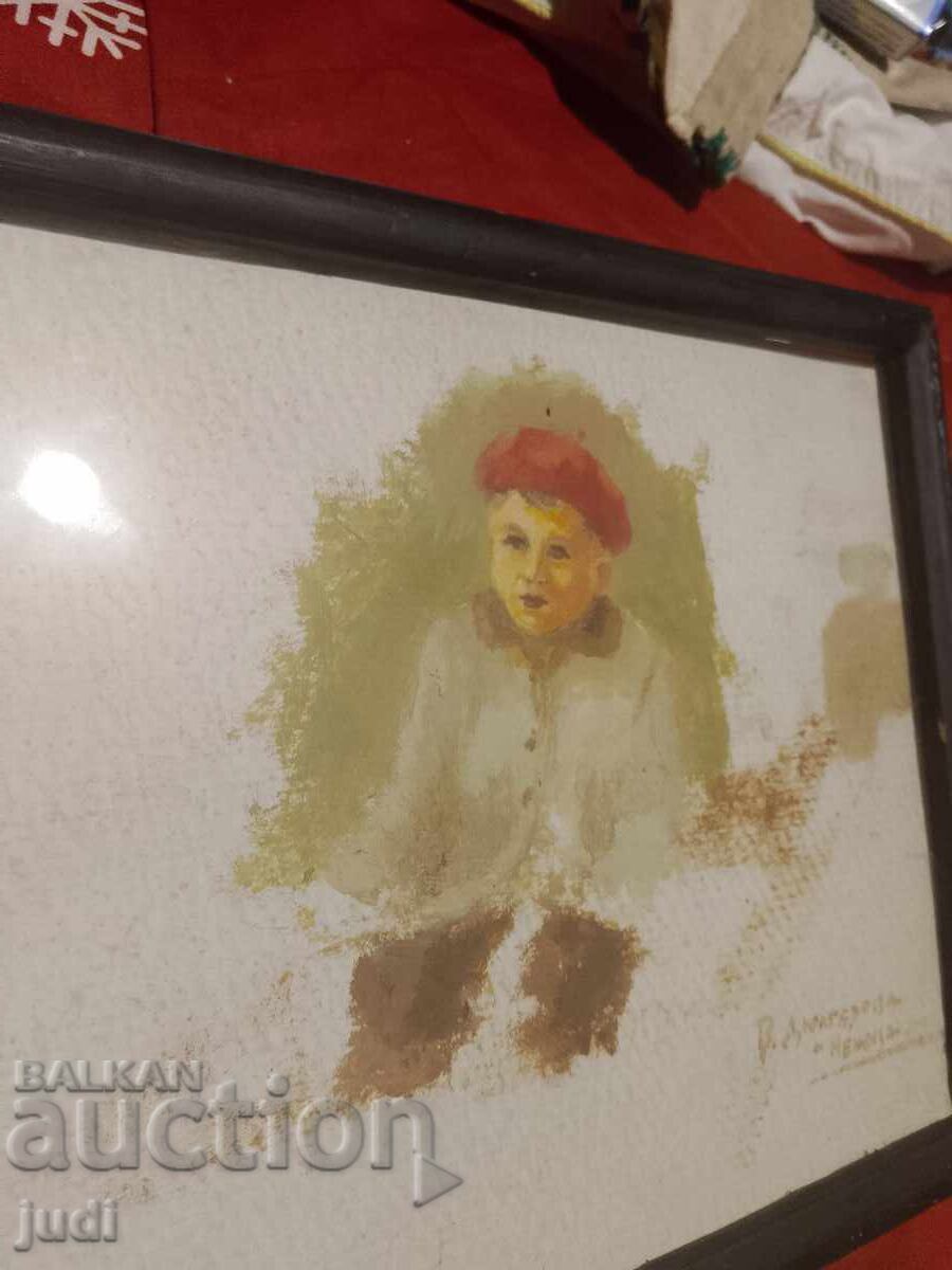 Δημοπρασία Βενέτα Δουλγέροβα Νένοβα πίνακας μικτής τεχνικής Δημοπρασία Βενέτα Δουλγέροβα Νένοβα πίνακας μικτής τεχνικής