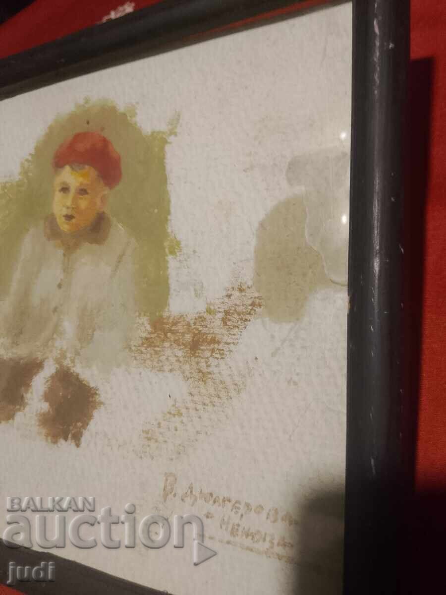 Παράδοση Βενέτα Δουλγέροβα Νένοβα πίνακας μικτής τεχνικής Παράδοση Βενέτα Δουλγέροβα Νένοβα πίνακας μικτής τεχνικής