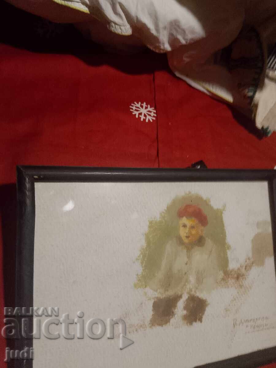 Βενέτα Δουλγέροβα Νένοβα πίνακας μικτής τεχνικής - 5 Βενέτα Δουλγέροβα Νένοβα πίνακας μικτής τεχνικής - 5