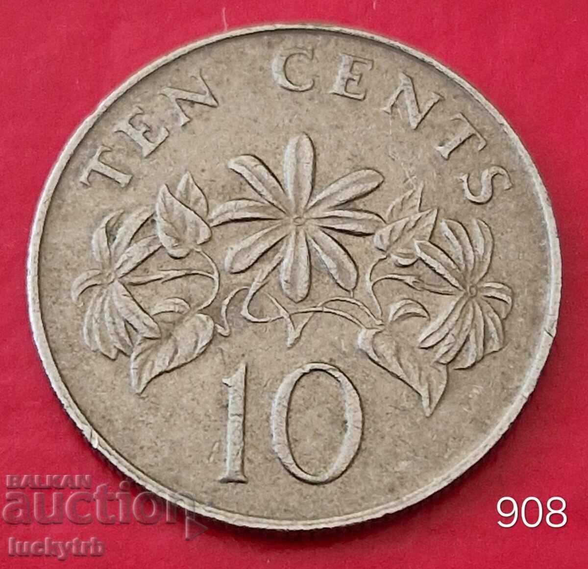 10 cenți 1986 - Singapore 10 cenți 1986 - Singapore
