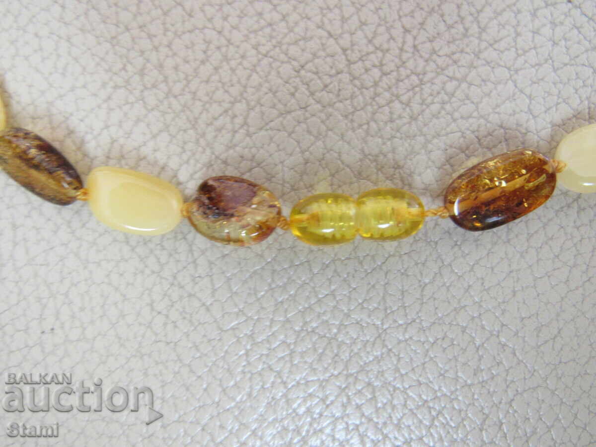 Γυναικείο κολιέ με κύκλο από premium κεχριμπάρι Βαλτικής - 5 Γυναικείο κολιέ με κύκλο από premium κεχριμπάρι Βαλτικής - 5