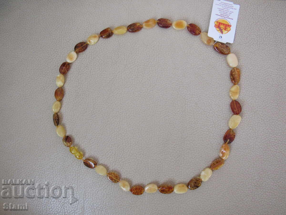 Γυναικείο κολιέ με κύκλο από premium κεχριμπάρι Βαλτικής Γυναικείο κολιέ με κύκλο από premium κεχριμπάρι Βαλτικής