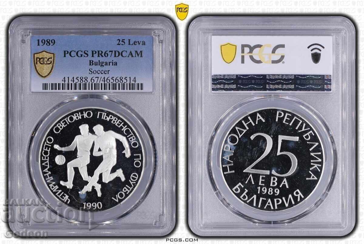 25 Leva 1989 PR67DCAM - Italia - Fotbaliști 25 Leva 1989 PR67DCAM - Italia - Fotbaliști