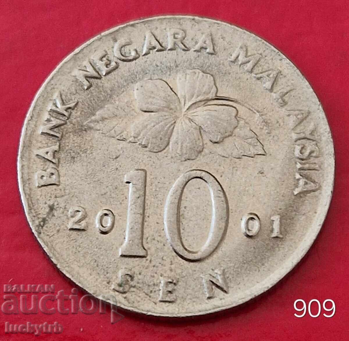 10 sen 2001 - Malaezia 10 sen 2001 - Malaezia