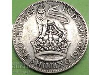 1 Σελίνι 1929 Μεγάλη Βρετανία Ασήμι