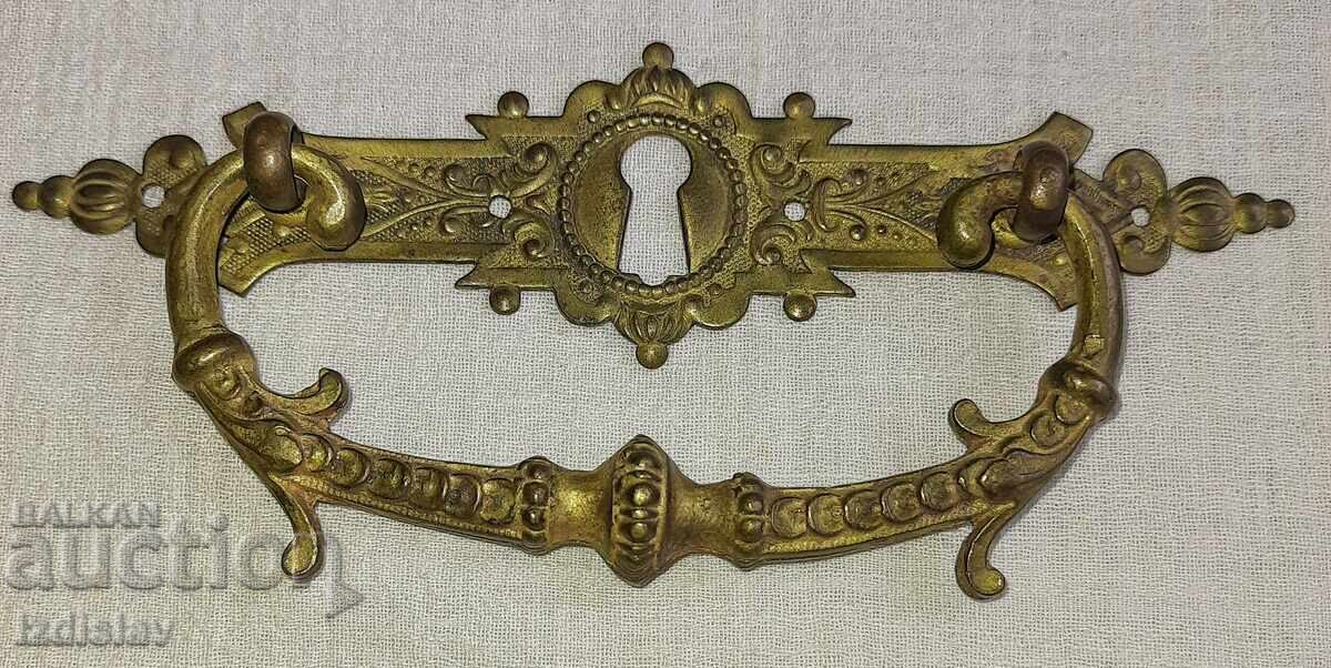 Auction  Antique brass furniture hardware