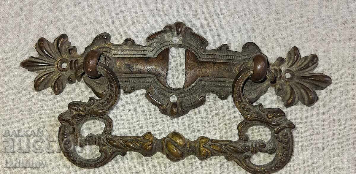 Auction  Antique brass furniture hardware