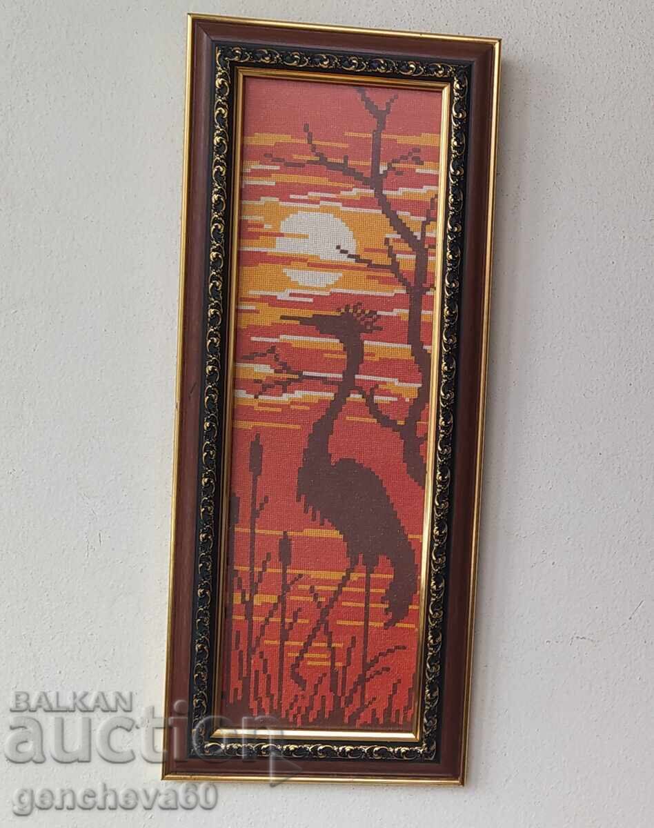 Δημοπρασία Όμορφο γκομπλέν με φλαμίνγκο