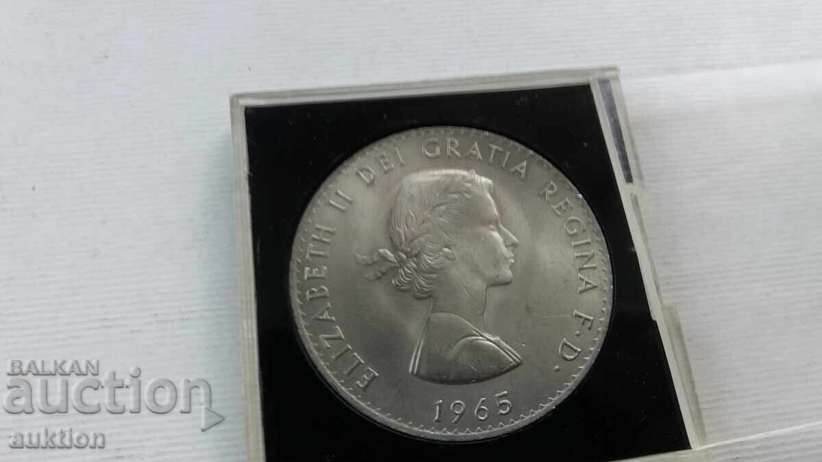 ΕΠΕΤΕΙΑΚΟ ΝΟΜΙΣΜΑ 1965 Churchill Elizabeth II Dei Gratia Regina - 5