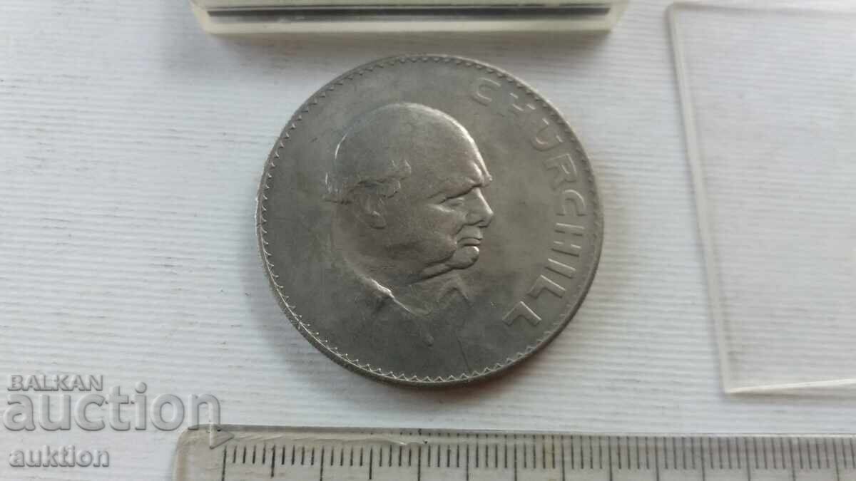 ΕΠΕΤΕΙΑΚΟ ΝΟΜΙΣΜΑ 1965 Churchill Elizabeth II Dei Gratia Regina - 7