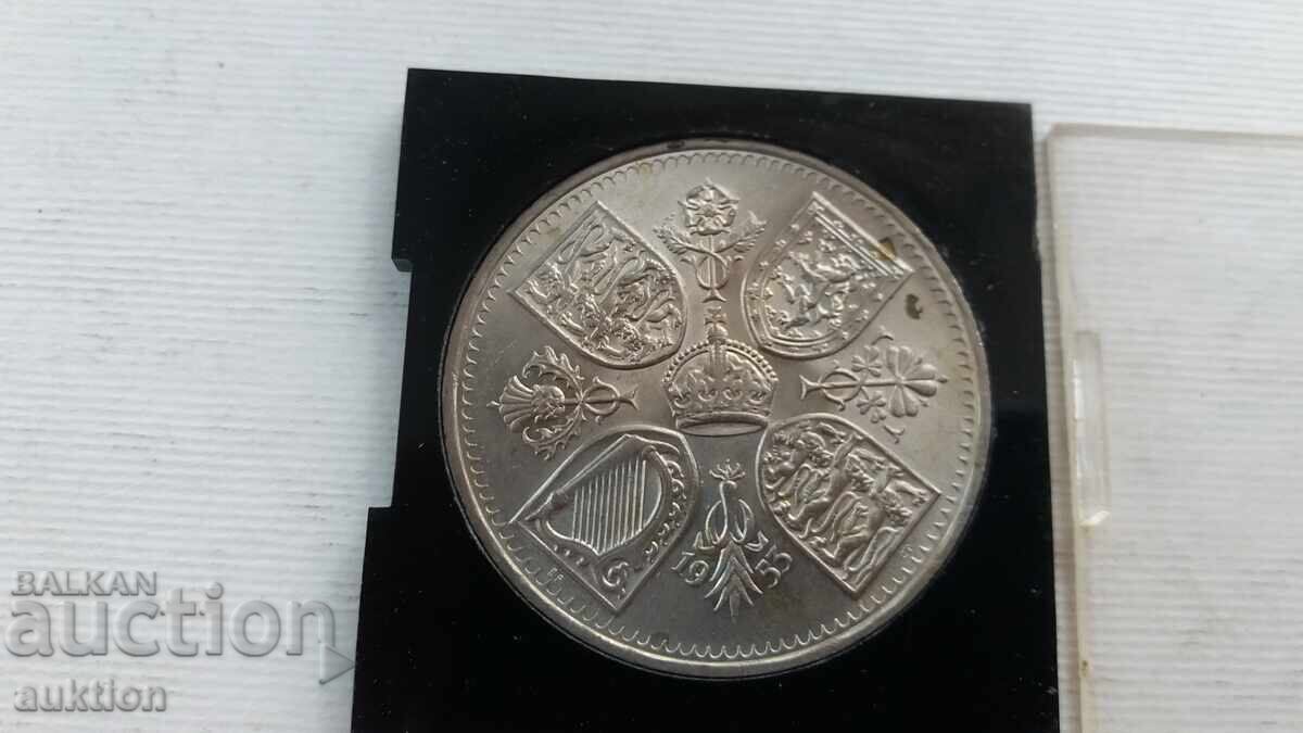 1953 Στέμμα Στέψης Μεγάλης Βρετανίας Βασίλισσα Ελισάβετ -μοneta - 6