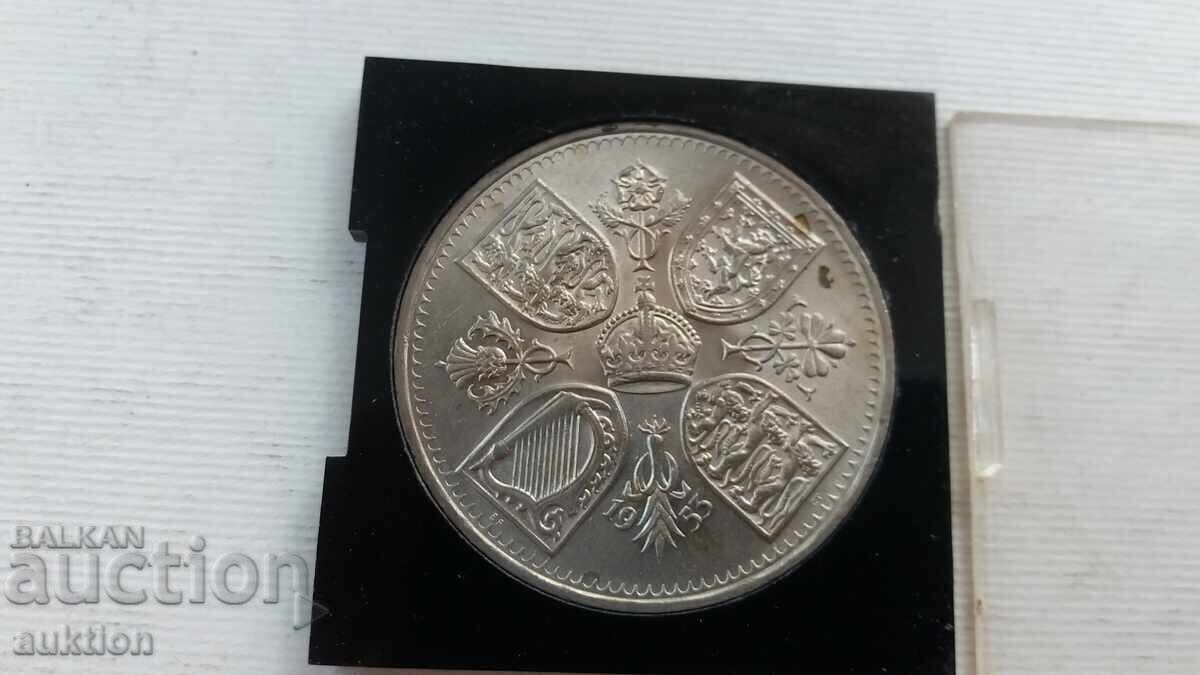 1953 Στέμμα Στέψης Μεγάλης Βρετανίας Βασίλισσα Ελισάβετ -μοneta - 7