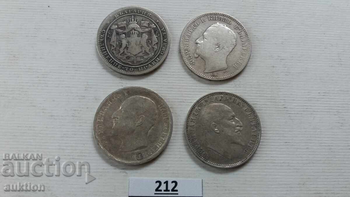 Auction  Collection of 1 Lev 1882, 1891, 1910 and 1913 Years Collection