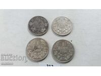 Collection of 1 Lev 1882, 1891, 1910 and 1913 Years Collection