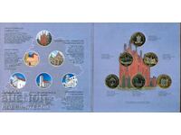 BELARUS BELARUS SET BANCAR 6 x 2 r - 2023 UNC BIMETALIC