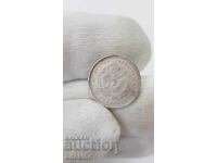 Monedă rară de argint 7,2 candarini 10 cenți 1895-1907 China