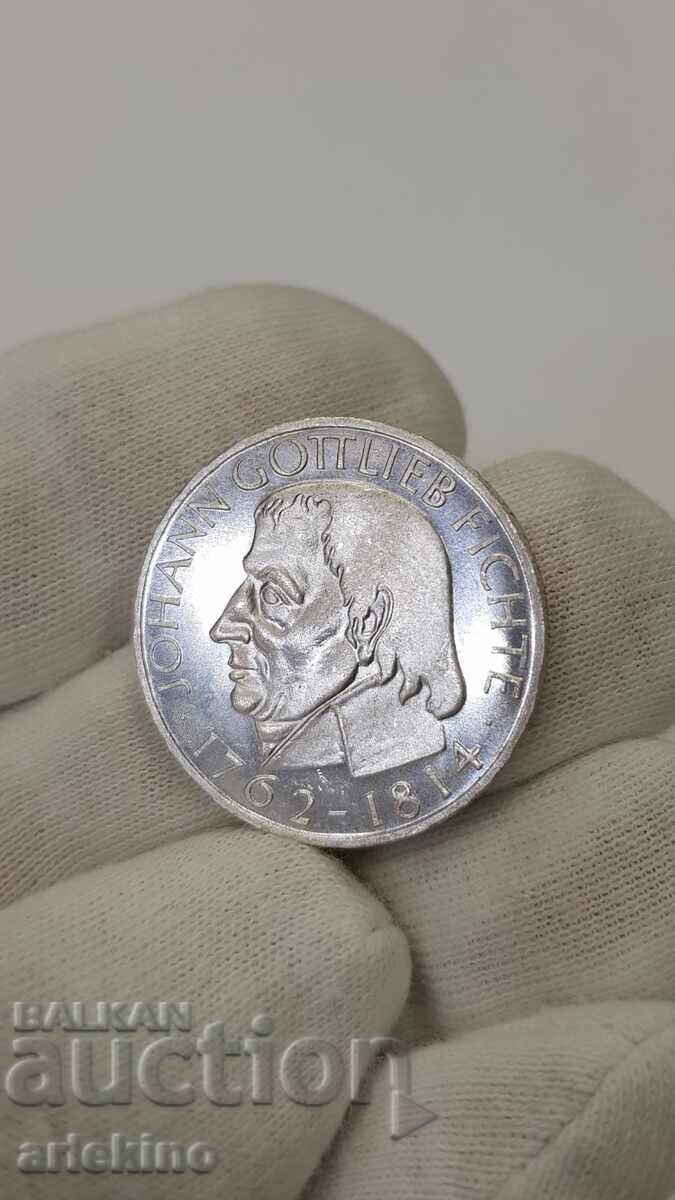 Παράδοση Σπάνιο ασημένιο νόμισμα 5 μάρκων 1964 J Γερμανία Κορυφαία ποιότητα