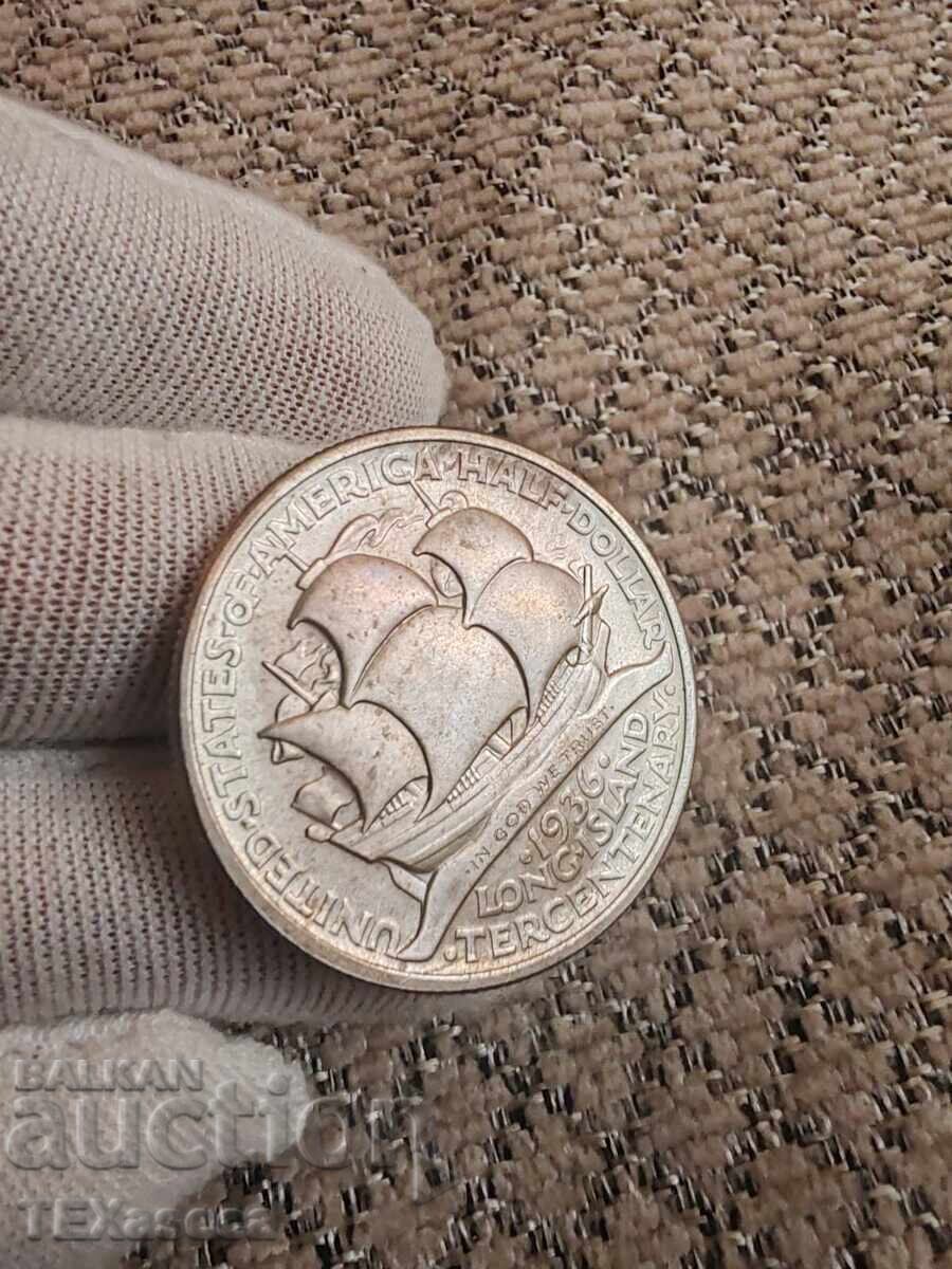 Licitație 1/2 dolar 1936 Long Island Licitație 1/2 dolar 1936 Long Island