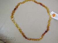 Colier cerc pentru femei din chihlimbar baltic premium