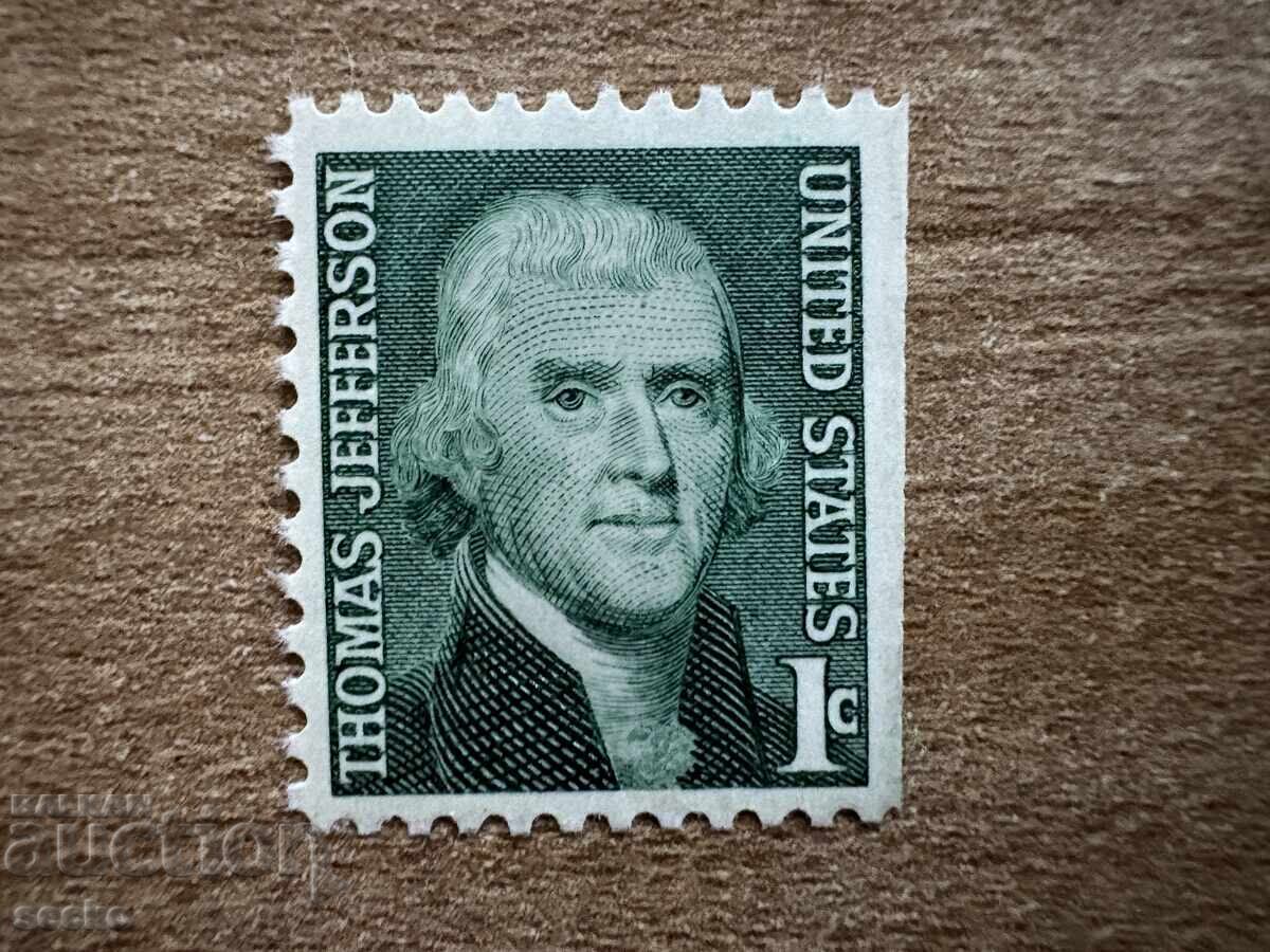 SUA - Personalități americane - Thomas Jefferson (1968) MNH