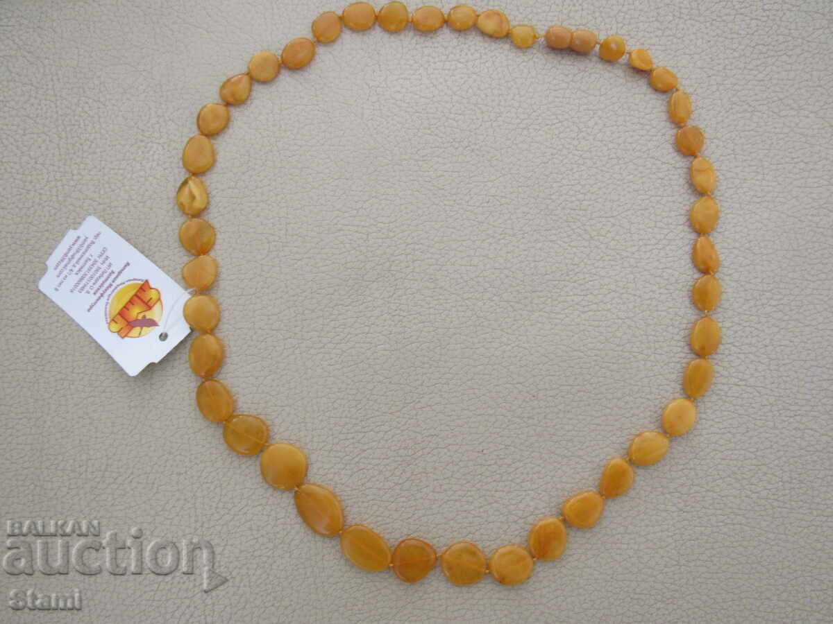 Women's circle necklace made of premium Baltic amber with price 76.00 BGN | € 38.86