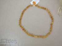 Colier cerc pentru femei din chihlimbar baltic premium