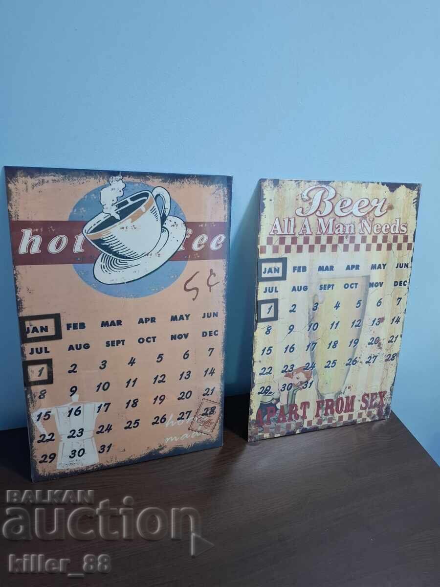 Metal calendar plates Metal calendar plates