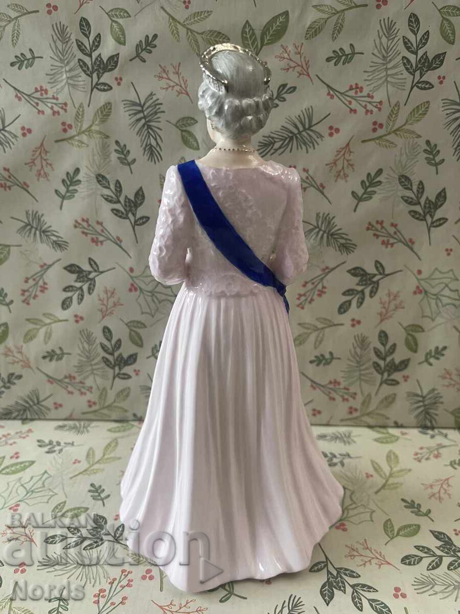 Аукцион Coalport порцеланова фигурка Кралица Елизабет II Аукцион Coalport порцеланова фигурка Кралица Елизабет II